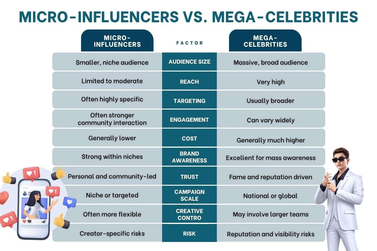 Micro-Influencers vs. Mega-Celebrities: Which Is Better for Brands? | Business Viewpoint Magazine