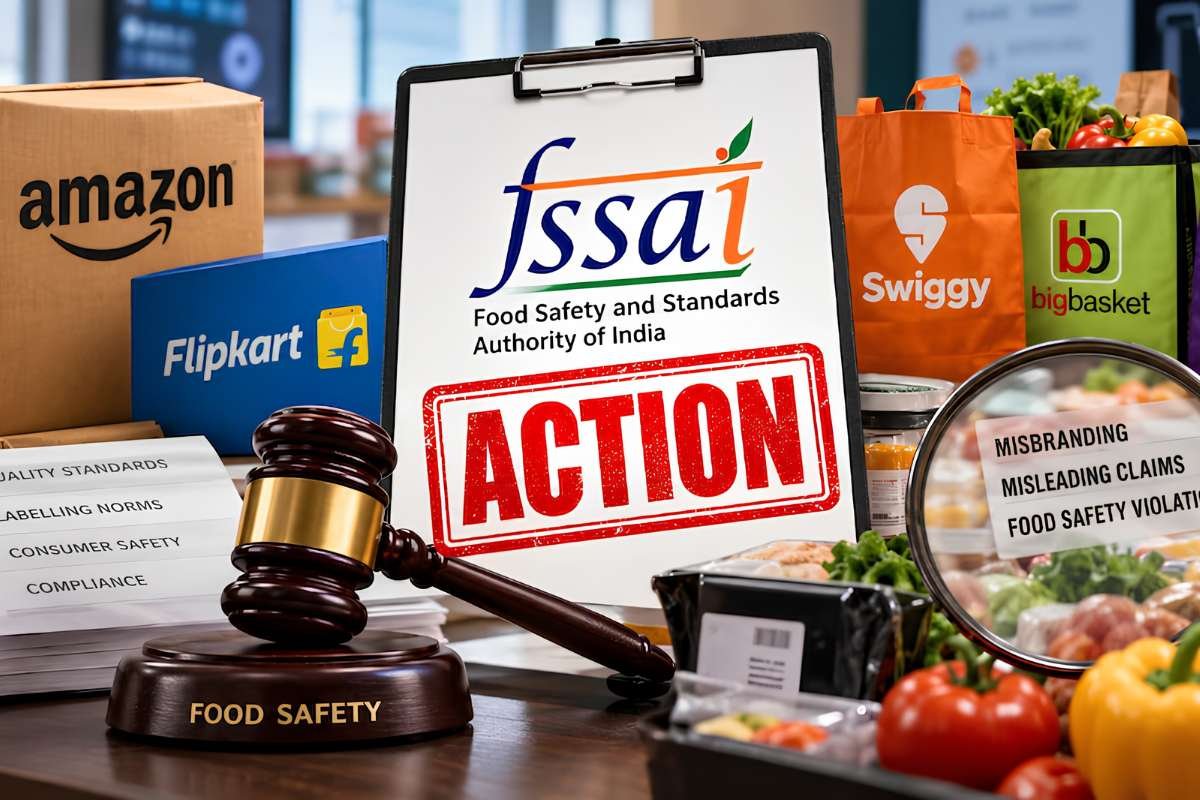 FSSAI Action Against E-Commerce Platforms: Amazon, Zepto Among Five Targeted | Business Viewpoint Magazine