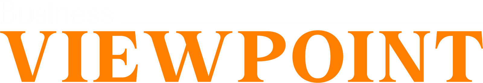 Business Viewpoint Logo Event White