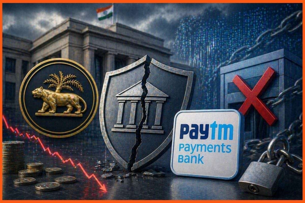 Paytm Shares Slide Sharply as RBI Revokes Payments Bank Licence, Raising Regulatory Concerns