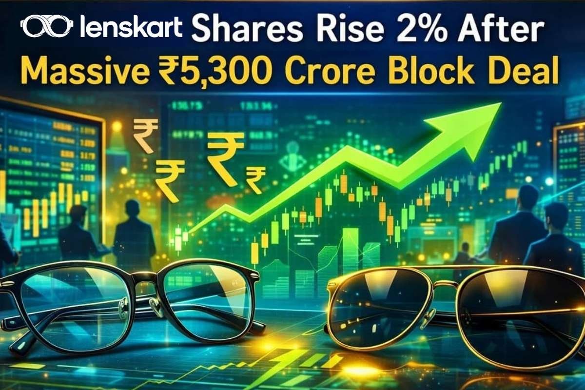 Lenskart Shares Rise After ₹5,300 Crore Block Deal as Lock-In Ends 