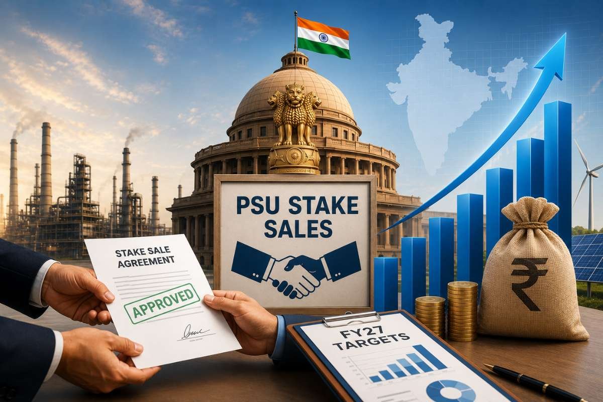 Indian Government Accelerates PSU Stake Sales To Meet FY27 Targets